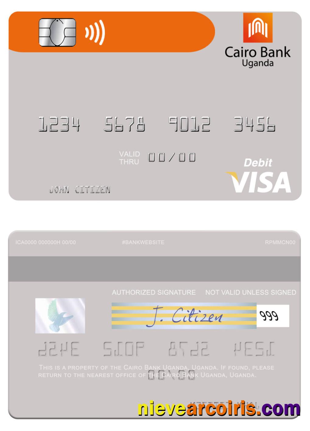 Uganda Cairo Bank Uganda visa debit card